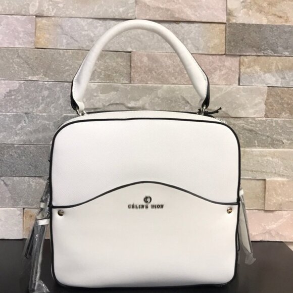 Celine Dion Motif Top Handle Snake Embossed PU Bag - Picture 6 of 8